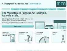 Tablet Screenshot of marketplacefairness.org